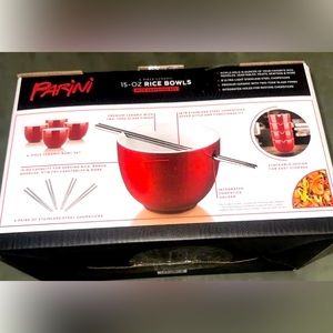 PARINI Rice Bowls with Chopsticks